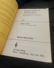 Lecture Notes in Mathematics By Peter Orlik First Edition picture