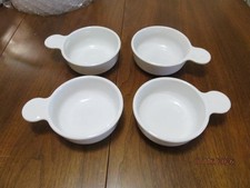Corning Ware Grab it Bowls  LOT OF 4 Chili Soup P-150 -B -White VTG picture