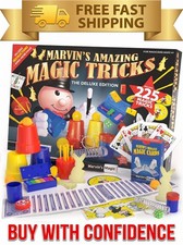 Marvin's Magic 225 Tricks Deluxe Kit Christmas Gift for Kids Age 6+ Cards Wand picture