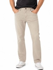 IZOD Jeans Men’s 34x30 Regular Fit Beige Khaki Stretch 5 Pocket Pants picture