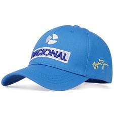 New Ayrton Senna Racer Fashion Embroidery Cap Outdoor Sun Protection Team Baseba picture