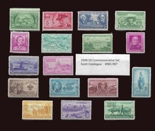 1949-1950 US Commemorative Year Sets (Complete) #981-997 MNH   picture
