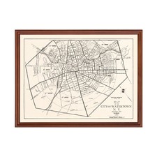 Old Map of Watertown, NY 1929 - Vintage Watertown New York A picture