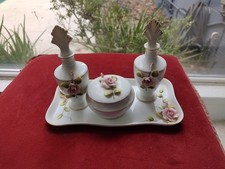 vintage dresden rose 3071 vanity set picture