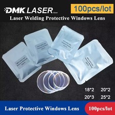 DMK 100PCS Laser Protective Windows Lens 18*2  For SUP Relfar QILIN Laser Weldin picture