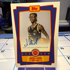 Topps Chrome McDonald's All American Jaida Civil Event Auto East #EA-JC picture