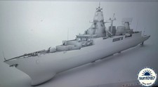 1/150 Germany Sachsen-class F124 Frigate 3D Printed Resin Unpainted Model Kit picture