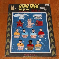 12x Lot Star Trek Flexible Vtg Rubber Fridge Magnets - 1 Store Display Board picture