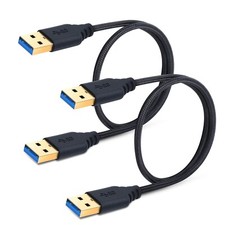 2 pack /USB to USB Cable 1.5Ft USB 3.0 Type A Cable - Male to Male Short USB Cab picture