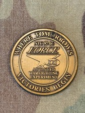 1997 TRADOC Commander TF XXI NTC 97-06 Advanced Warfighting Challenge Coin picture
