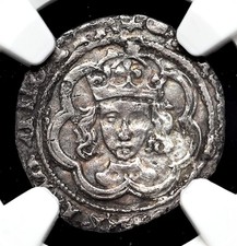 ENGLAND. Henry VII. 1485-1509. Silver Halfgroat, S-2211, Morton, NGC AU Details picture