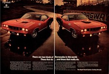 1971 Plymouth Barracuda Vintage Print Ad 2 Pages picture
