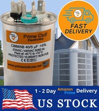 40+5 uF ±6% 370V/440VAC Dual Round Capacitor Carrier Lennox Goodman Genteq Trane picture