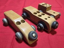 (3) 1940's Vtg.  Holgate Wooden Original Vehicles. Good Condition  picture