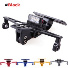 Black Universal Motorcycle Tail Tidy Fender LED Light License Plate Holder picture