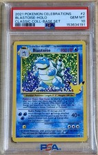 2021 Pokemon Blastoise Celebrations Classic Collection Holo 2/102 PSA 10 GEM 💎 picture