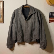 1950s Brushed Wool Grey Ricky Jacket L/XL 23x24 True Vintage picture