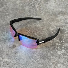Oakley Flak Lightweight Sunglasses Prizm Blue Purple Lens Black Frame picture