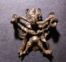 Qing Dynasty Tibetan Garuda 清 西藏金翅大鹏鸟 Bronze Buddhist Bao Cui Certified picture
