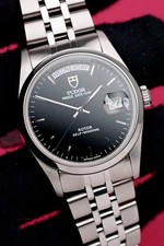 TUDOR Prince Date + Day 36 #76200 Black Stick Dial Clean picture