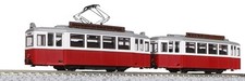 Kato 14-806-3 N Scale My Tram Classic Duewag T2 Streetcars Set Red Light picture
