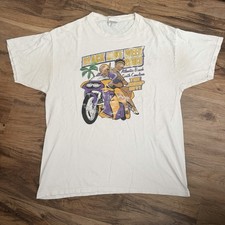 Vintage Black Bike Week 2003 Atlantic Beach Freaknik Style Size Large T Shirt picture