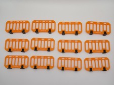 1:87 HO Scale Orange Road/Construction Barrier 3D Printed Diorama - 12 Pack picture