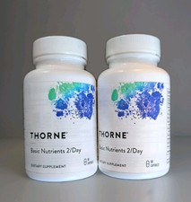 Lot of 2 Thorne Research Basic Nutrients 2/Day 60 Total Count x2 EXP 7/2026 picture