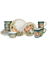 Certified International Autumn Breeze 16 Pc Dinnerware Set Multi - NIB picture