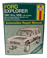 Haynes Ford Explorer, Mazda Navajo, and Mercury Mountaineer Repair Book 91-98 picture