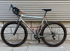 Lynskey Helix Pro Titanium Road Bike 700C Large Drop Bar Silver/Black/Orange picture