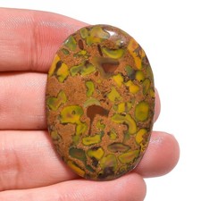 47.2 Ct. 100% Natural Fruit Jasper Oval Cabochon Loose Gemstone 41X29X5 mm L-3 picture
