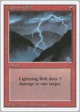 Lightning Bolt -- MTG card picture