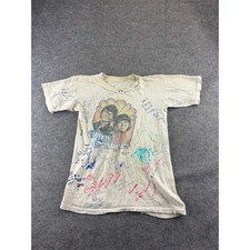 VTG 1979 Donny & Marie Osmond Autograph T-Shirt 6th Grade Class SingleStitch picture