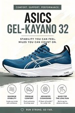 ASICS GEL-KAYANO 32 Men Shoe / Winter Sea / Midnight picture