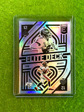 TOM BRADY SILVER PRIZM CARD BUCCANEERS JERSEY #12 SP  2021 Tom Brady  ELITE DECK picture