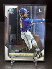 Jackson Chourio 1st Bowman Chrome 2022 Bowman Chrome Prospect BCP-79 *NM-MT* picture