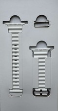 NEW Genuine Apple Watch Band - Ocean Band (49mm) - White - Regular, OPEN BOX picture
