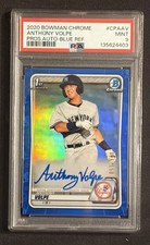 2020 Bowman Chrome Anthony Volpe True Blue Auto 026/150 PSA 9 New York Yankees picture