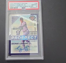 2024 Prospect Edition True RC /49 George Lombard Jr. PSA  10 - Purple Scope picture