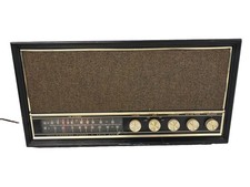 Vintage MCM Magnavox  Walnut Case Am Fm Table Stereo Works 1970s - READ- picture