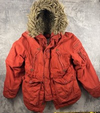 VTG  Y2K Abercrombie and Fitch Men's MT. Washington Mountain Parka Jacket Red M picture
