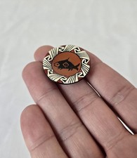 Vintage Fish Plate Acoma Miniature Handmade Pottery Signed GA  Gloria Antonio picture