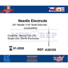 Ellman A3D/OS- Needle Electrode -Twenty-Five (25) Single-Use Disposable picture