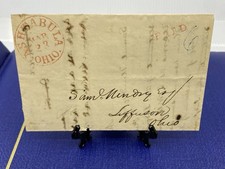 1840 Ashtabula OH Stampless Cover Legal Letter O.H. Fitch 6c Act of 1825 Rate. picture