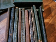 100 yr Old Antique Little Leather Library Books 1920's Redcroft Pick Your Title picture