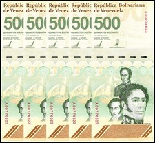 VENEZUELA 500 DIGITALES 2023 qty 5 CIR 500 million bolivar soberano USED USA picture