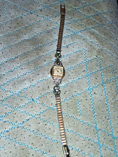 Vintage Ladies Benrus 14k Solid Gold Cocktail Watch-17J Model BU  -Kreisler Band picture