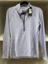 GREAT GIFT-NWT Women Hurley Under Armour Zip Fitted Pullover Med-Lt Periwinkle picture