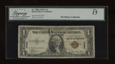 DBR 1935-A $1 Silver Hawaii PC Block Fr. 2300 Legacy 15 Serial P32971620C picture